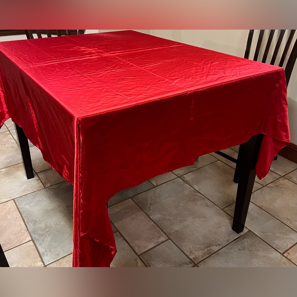 4 Elegant Red Tablecloths Linen Tablecloth Brand 72x72